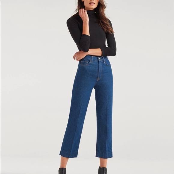 7 For All Mankind Denim - 7 for all Mankind Baby Jo Cropped Jeans Size 28 NWT